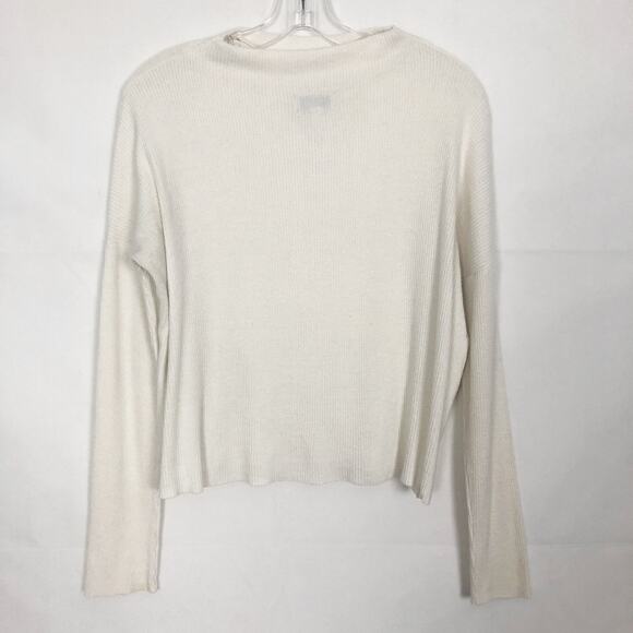 Lucky Brand High Neck Crop Top Cream Size XS - Picture 6 of 10
